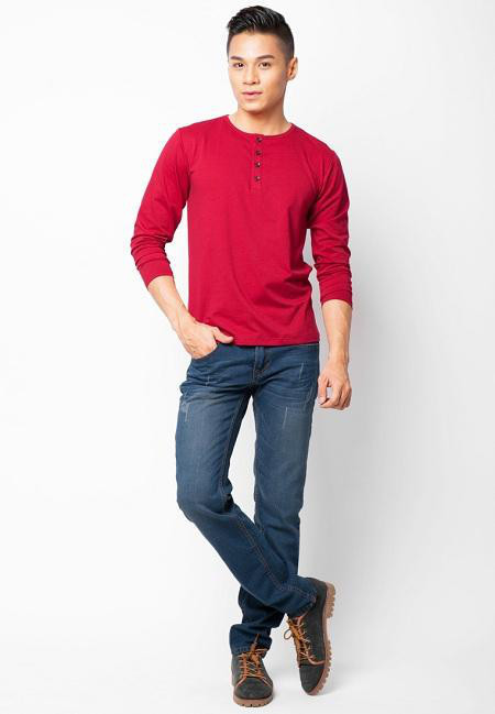 Quần Jean Nam ống Đứng KRQJNCF01 Quần Jean Nam ống Đứng KRQJNCF01