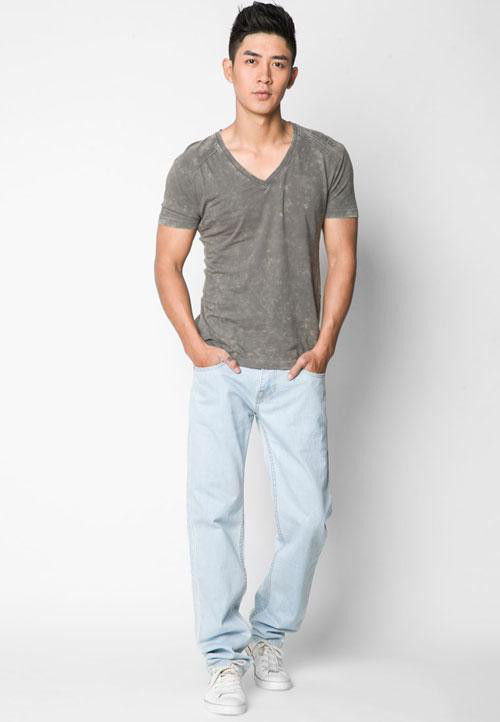 Quần Jeans Nam Ống Suông KRQJNCF02 Quần Jeans Nam Ống Suông KRQJNCF02