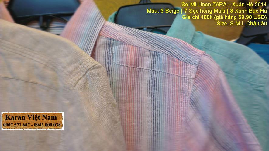 Áo Sơ Mi ZARA tay ngắn LINEN – Xuân Hè 2014 KRASMZR11 Áo Sơ Mi ZARA tay ngắn LINEN – Xuân Hè 2014 KRASMZR11