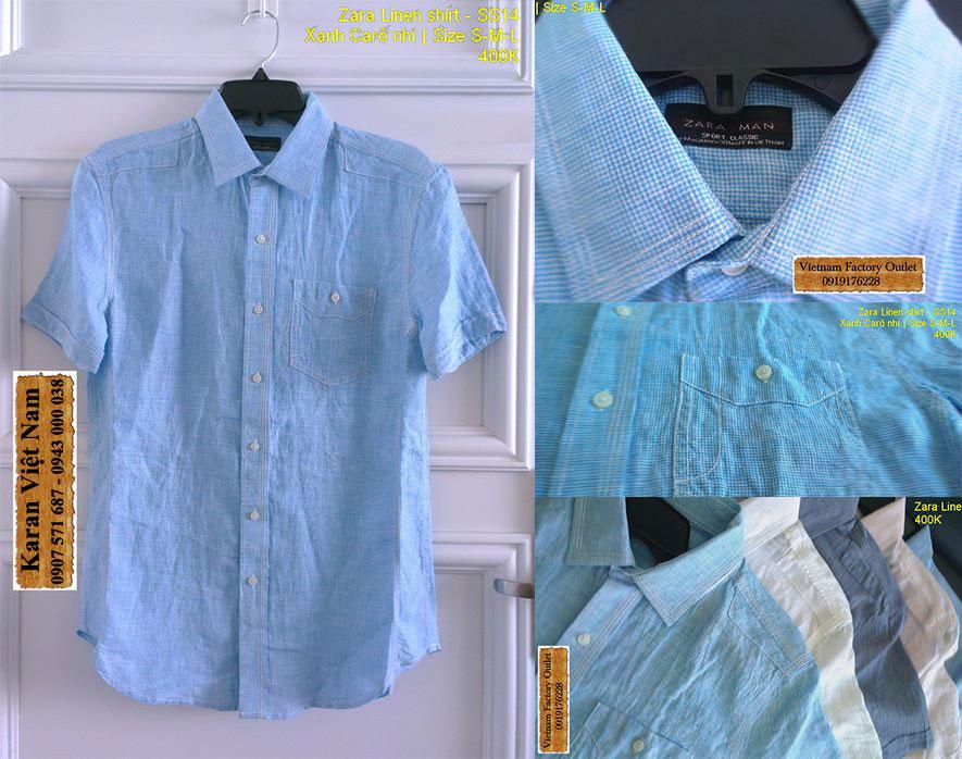 Áo Sơ Mi ZARA tay ngắn LINEN – Xuân Hè 2014 KRASMZR11 Áo Sơ Mi ZARA tay ngắn LINEN – Xuân Hè 2014 KRASMZR11