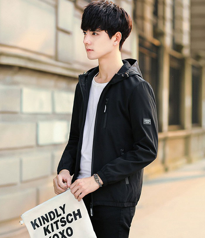 Áo khoác dù nam 2 lớp có nón AKN161