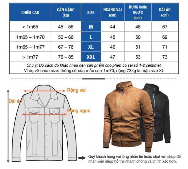 size áo khoác karan việt nam