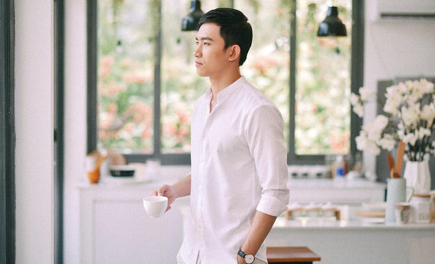 Ngắm nhìn mỹ nam Hàn đúng chuẩn soái ca với áo sơ mi trắng