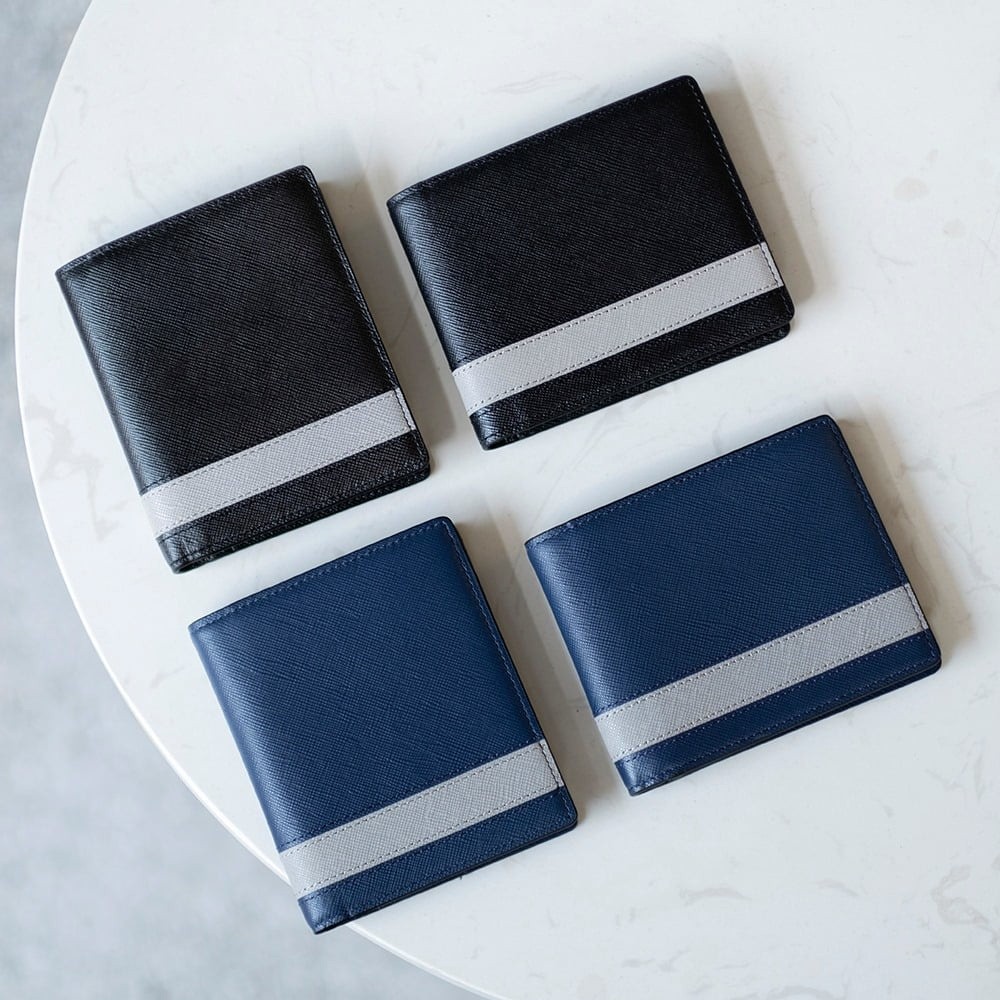 Ví da bò Saffiano nhập khẩu