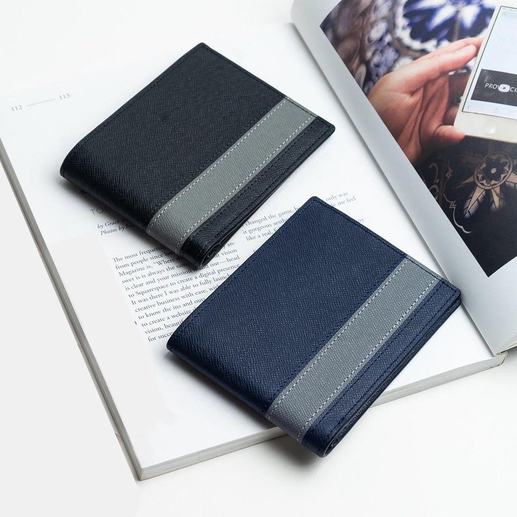 Ví da bò Saffiano nhập khẩu