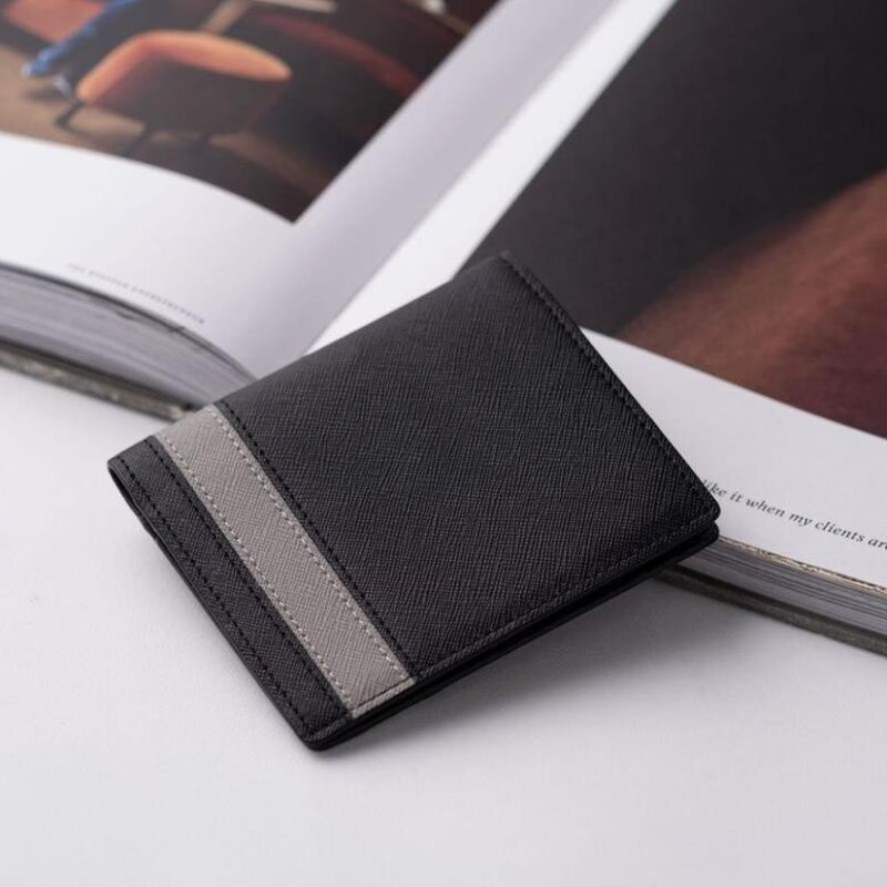 Ví da bò Saffiano nhập khẩu