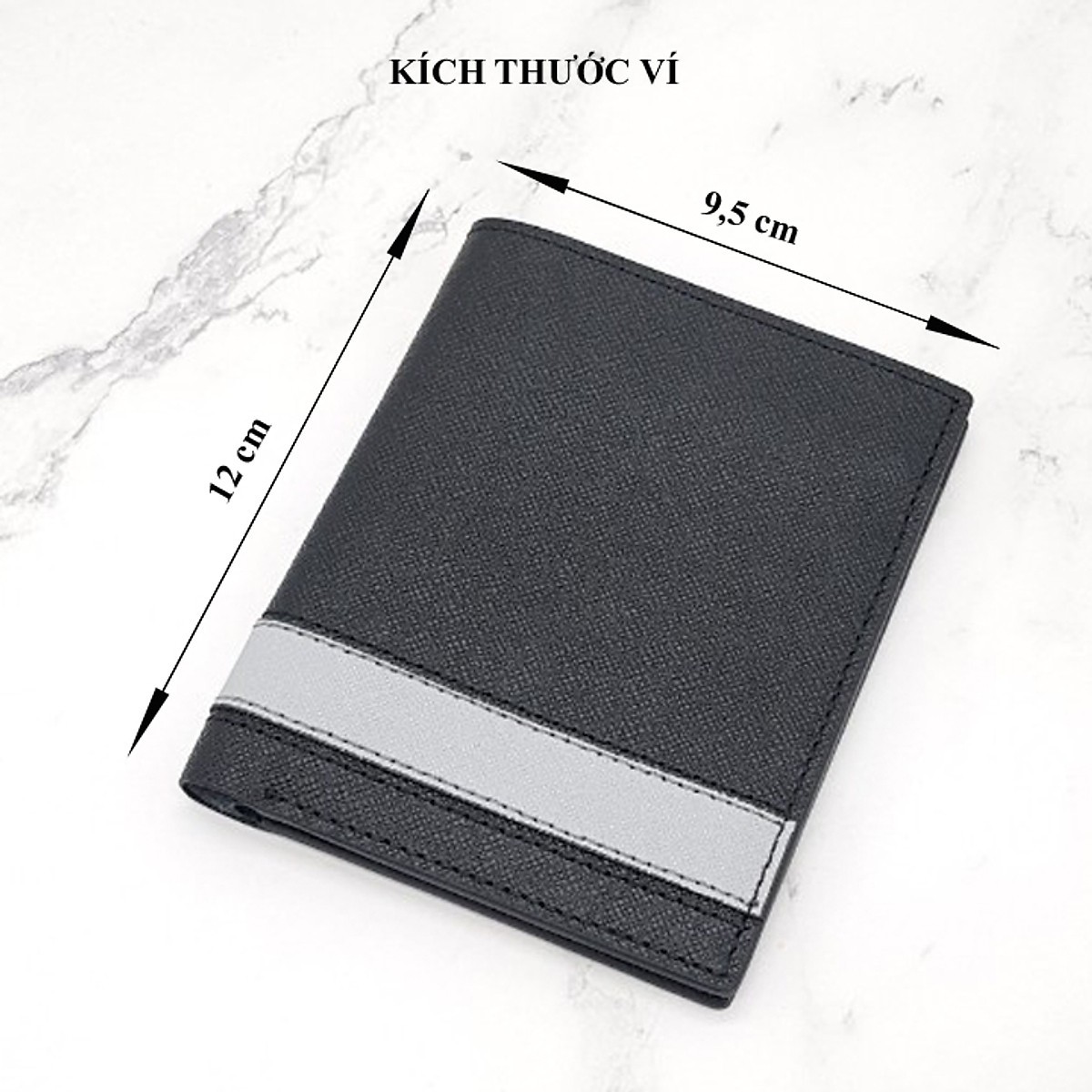 Ví da bò Saffiano nhập khẩu