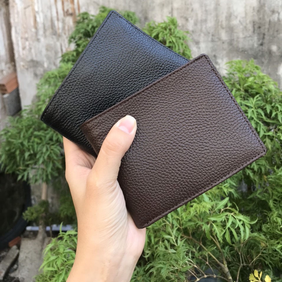 Ví da bò hạt dáng ngang, đứng