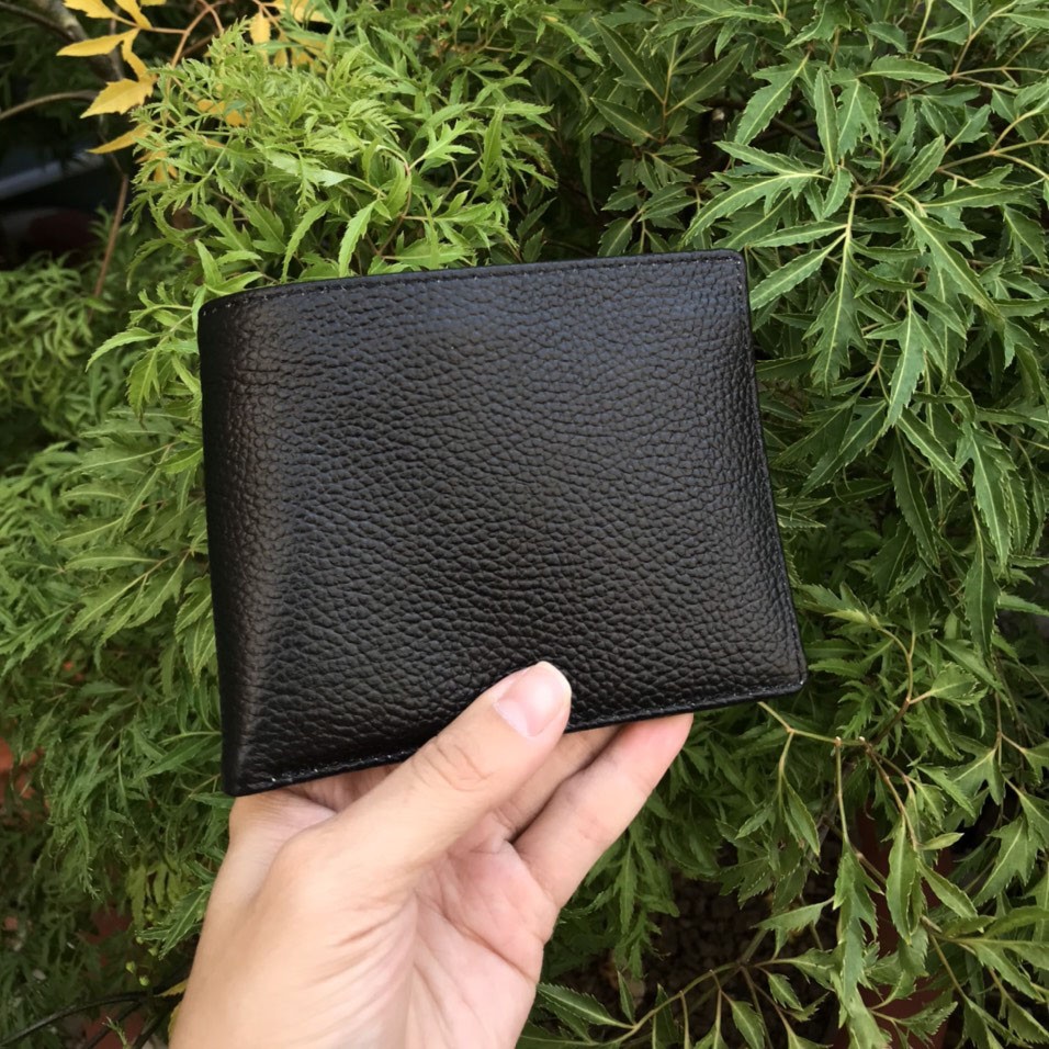 Ví da bò hạt dáng ngang, đứng