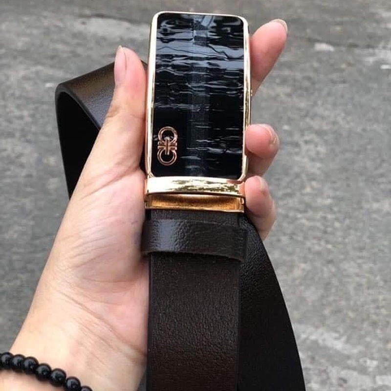 Thắt lưng nam dây miu 1 lớp loại 1 đầu lăn cao cấp