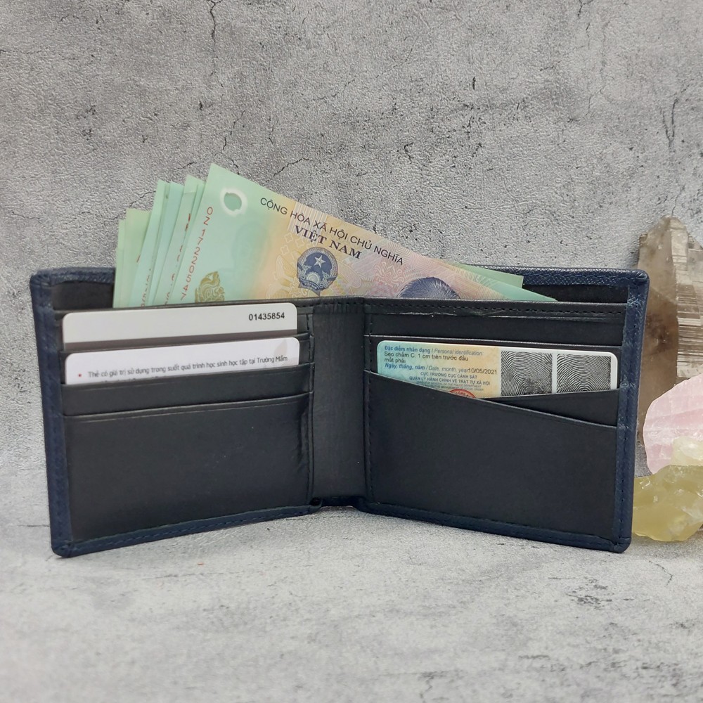 Ví da bò taiga sọc chữ Y