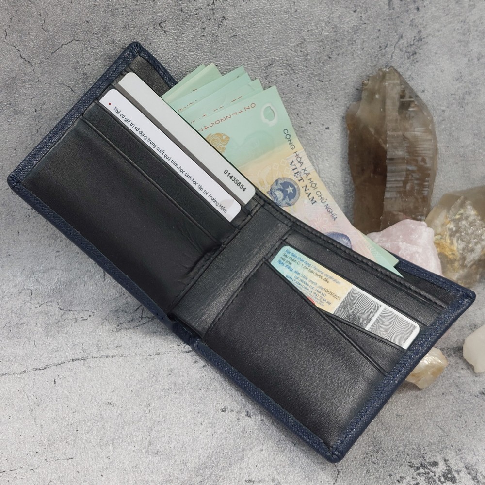 Ví da bò taiga sọc chữ Y