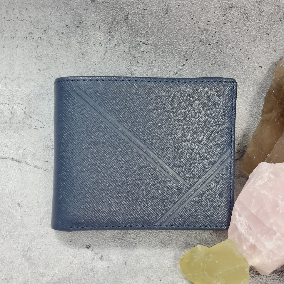 Ví da bò taiga sọc chữ Y