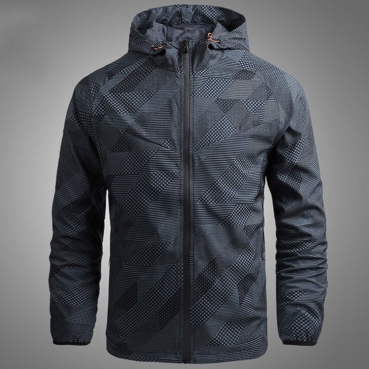 Áo khoác dù nam 2 lớp in 3d cao cấp AKD131