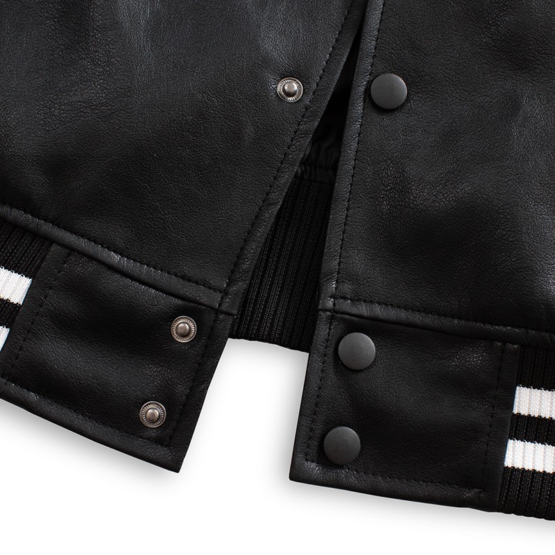 Áo khoác da nam lót dù thể thao AKN252