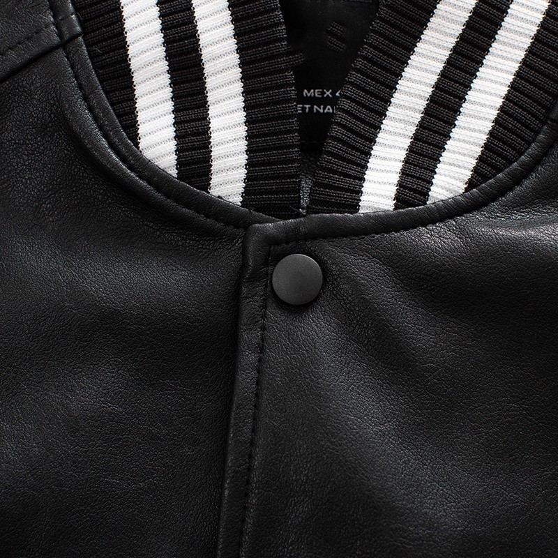 Áo khoác da nam lót dù thể thao AKN252