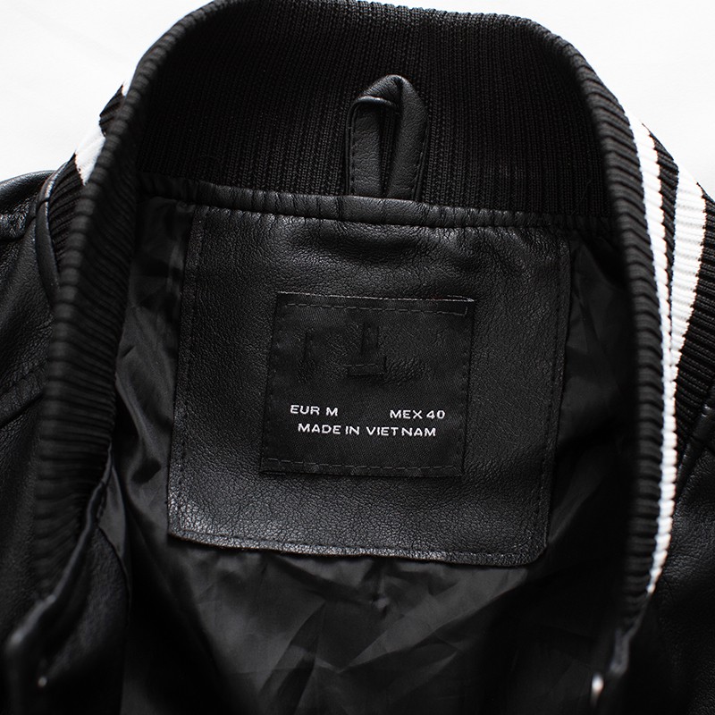 Áo khoác da nam lót dù thể thao AKN252