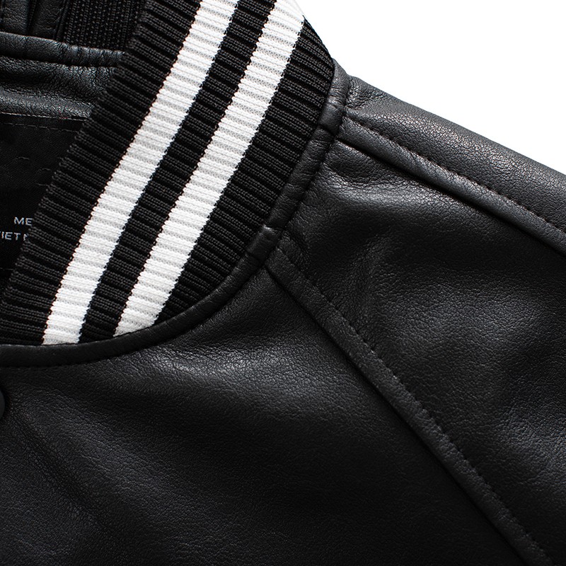 Áo khoác da nam lót dù thể thao AKN252