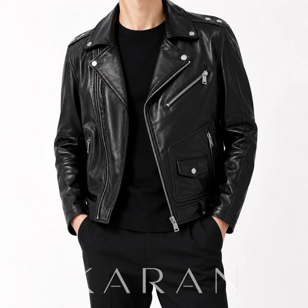Áo khoác da nam biker jacket