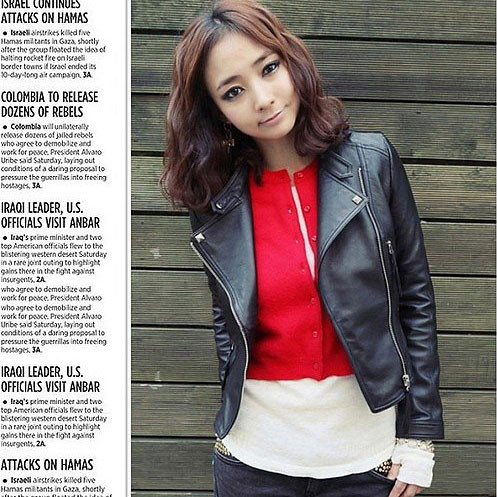 Áo khoác da nữ KRAKNU15