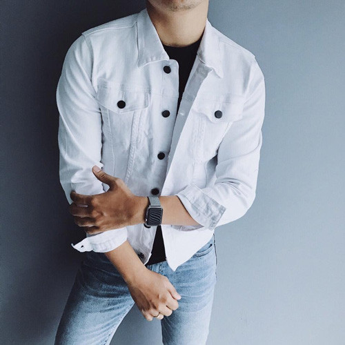 Áo khoác jeans nam cao cấp KRAKN154