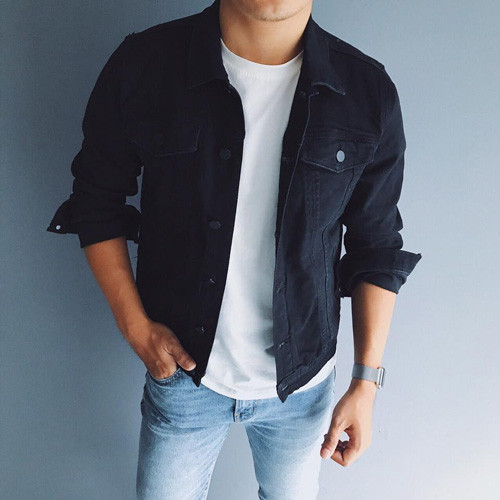 Áo khoác jeans nam cao cấp KRAKN155