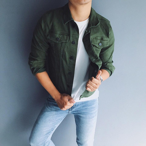 Áo khoác jeans nam cao cấp KRAKN157