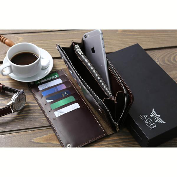 Ví Da Bò Cầm Tay ZIP PLUS