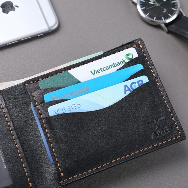 Ví da bò nam Simple