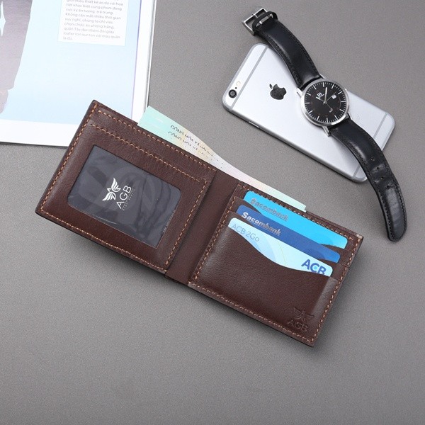 Ví da bò nam Simple