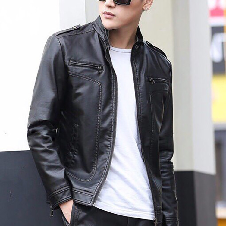 Áo da nam hot 2022 lót lông cao cấp AKN224