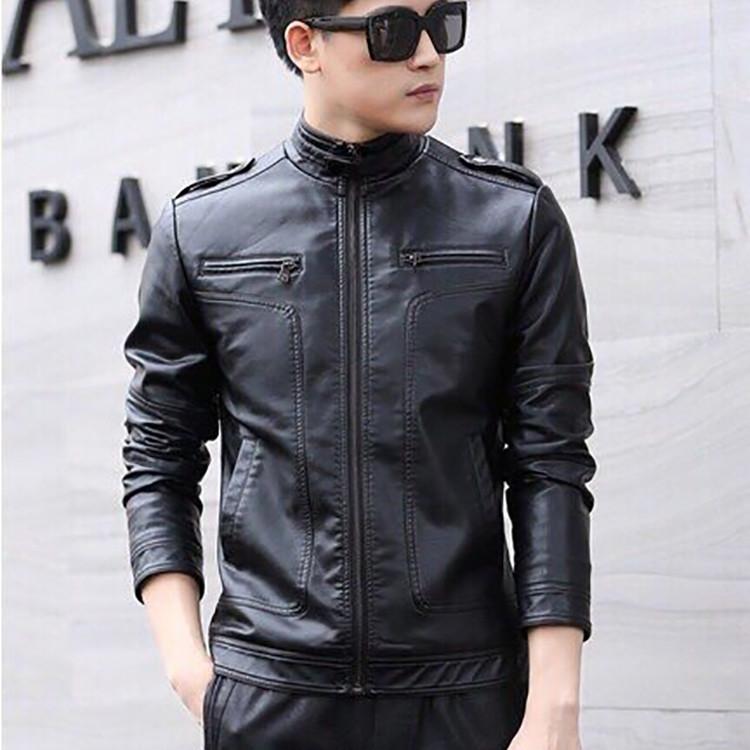 Áo da nam hot 2022 lót lông cao cấp AKN224