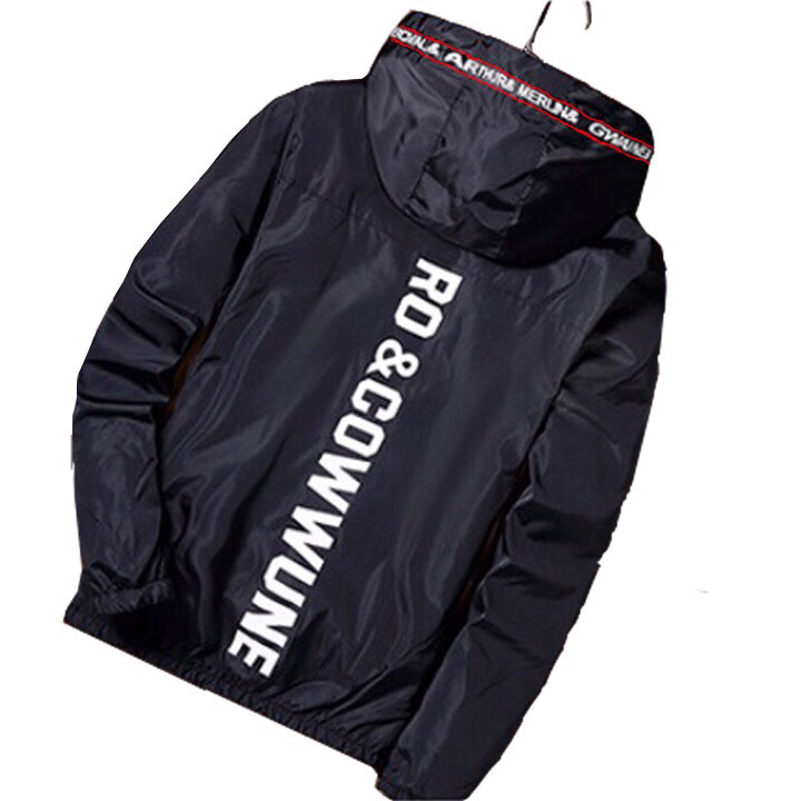 Áo khoác dù nam có nón xếp gọn