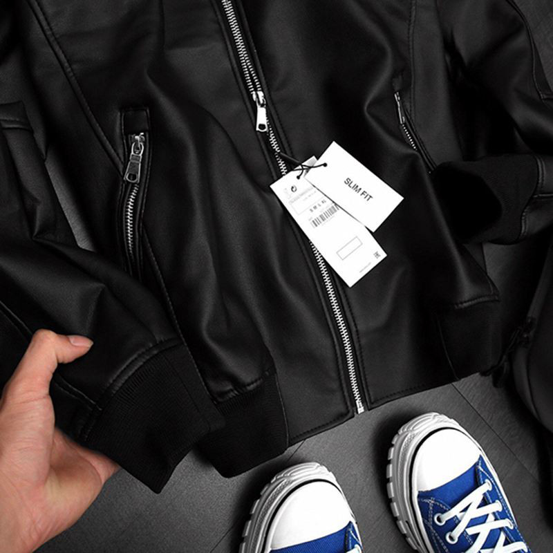 Áo khoác da nam Bomber Jacket