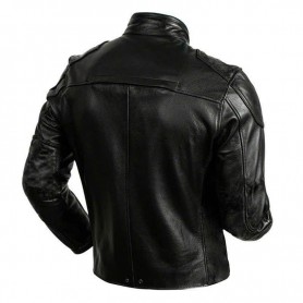 Áo khoác da nam cổ trụ AKN261