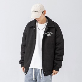 Áo khoác bomber da lộn nam