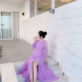 Đầm maxi voan dự tiệc M38