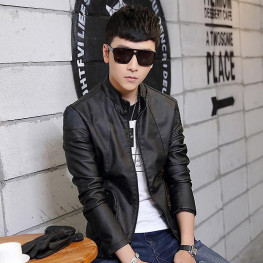 Áo khoác da nam lót lông phong cách Hàn Quốc