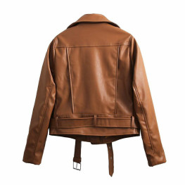Áo khoác da nữ đẹp cổ bẻ Hot Trend NU42