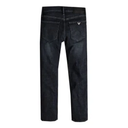 Quần Jeans nam Slim Straight Leg xanh đen